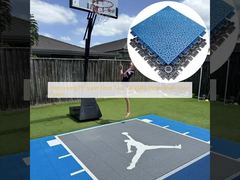 Interlocking PP Sport Floor Tiles 340x340x18mm Multi-Sport Court